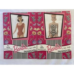 Barbie Peck Aubry Paper Dolls The 1959 (Number One) The 1964 (Ponytail Swirl)